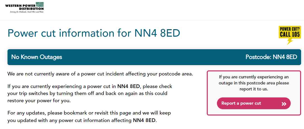 how to use the power cut checker image 2