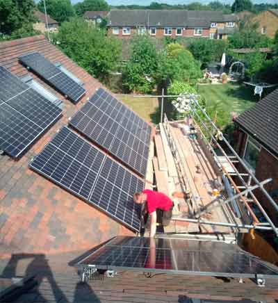 recent solar panel installation in northampton